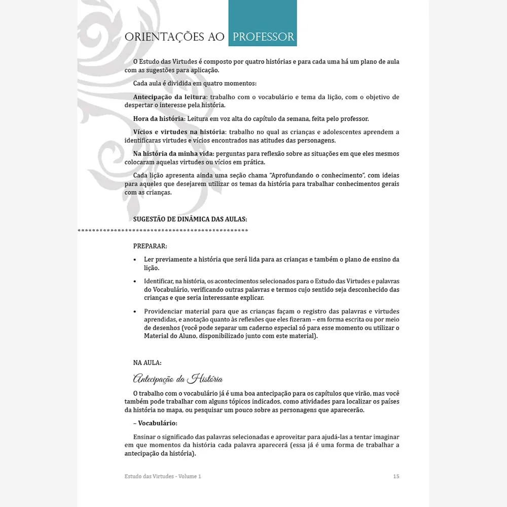 Estudo das Virtudes - Volume 1