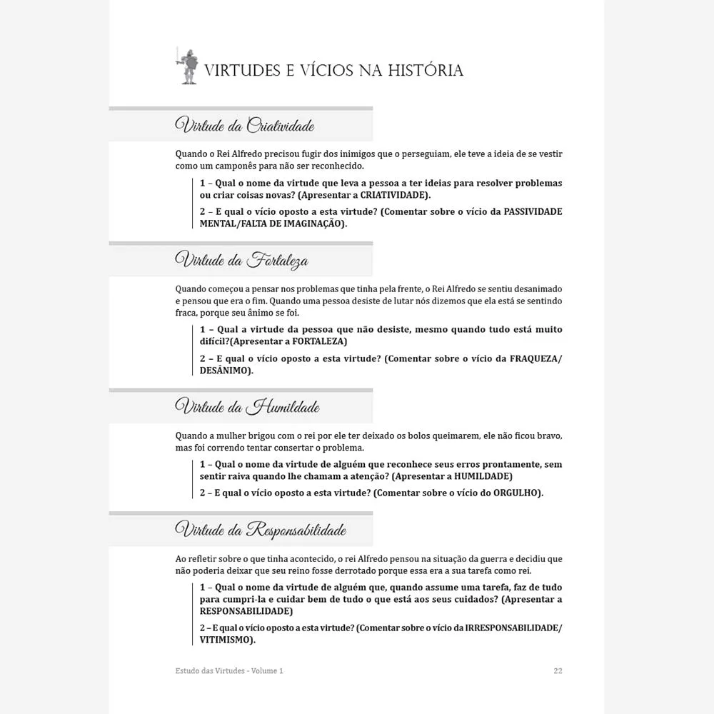 Estudo das Virtudes - Volume 1