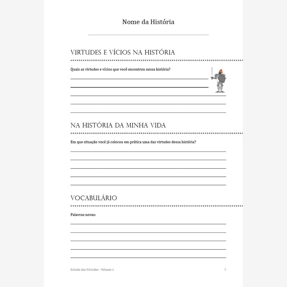 Estudo das Virtudes - Volume 1
