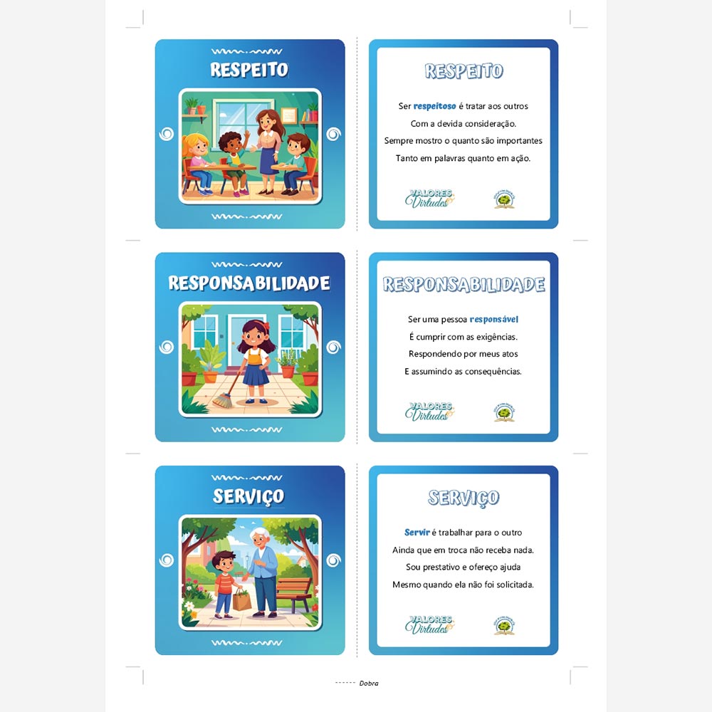 Cartões das Virtudes
