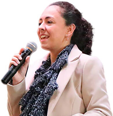 A professora Katarine Jordão