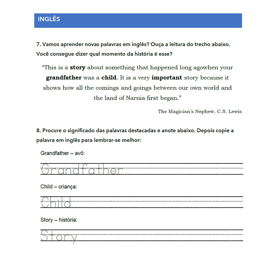 Práticas de Linguagem - As Crônicas de Nárnia