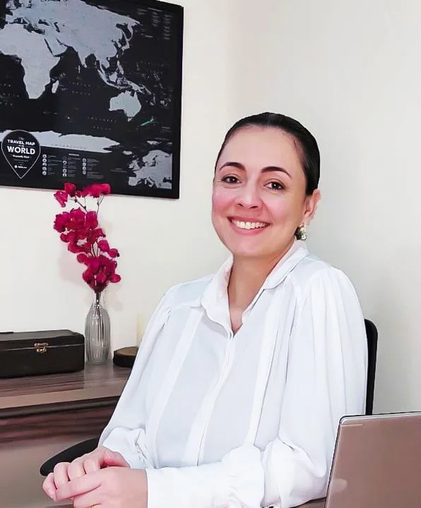 A professora Katarine Jordão